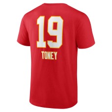 Kadarius Toney Kansas City Chiefs Wordmark Player Name & Number T-Shirt - Red