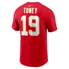 Kadarius Toney Kansas City Chiefs Nike Player Name & Number T-Shirt - Red