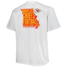 Kansas City Chiefs Big & Tall Hometown Collection Hot Shot T-Shirt - White