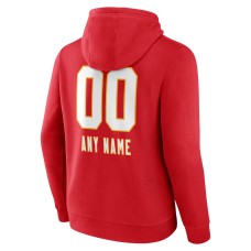 Kansas City Chiefs Personalized Name & Number Team Wordmark Pullover Hoodie - Red