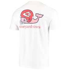 Kansas City Chiefs Vineyard Vines Big & Tall Helmet T-Shirt - White