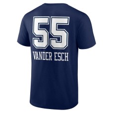 Leighton Vander Esch Dallas Cowboys Wordmark Player Name & Number T-Shirt - Navy