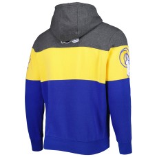 Los Angeles Rams Starter Extreme Pullover Hoodie - Heather Charcoal/Royal