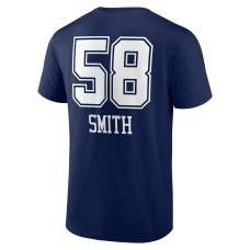 Mazi Smith Dallas Cowboys Wordmark Player Name & Number T-Shirt - Navy