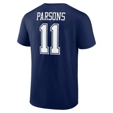 Micah Parsons Dallas Cowboys Player Icon Name & Number T-Shirt - Navy