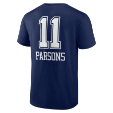 Micah Parsons Dallas Cowboys Team Wordmark Name & Number T-Shirt - Navy