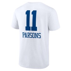 Micah Parsons Dallas Cowboys Team Wordmark Player Name & Number T-Shirt - White