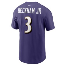 Odell Beckham Jr. Baltimore Ravens Nike Player Name & Number T-Shirt - Purple