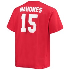 Patrick Mahomes Kansas City Chiefs Big & Tall Player Name & Number T-Shirt - Red