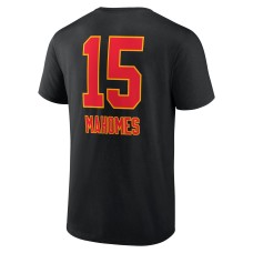 Patrick Mahomes Kansas City Chiefs Team Wordmark Player Name & Number T-Shirt - Black