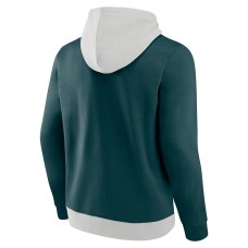 Philadelphia Eagles Primary Arctic Pullover Hoodie - White/Midnight Green