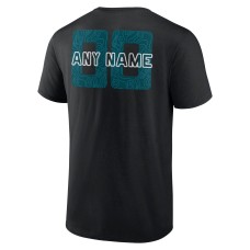 Philadelphia Eagles Stellar Personalized Name & Number T-Shirt - Black