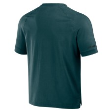 Philadelphia Eagles NFL x Darius Rucker Collection by Fanatics Washed Raglan Henley T-Shirt - Midnight Green