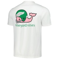 Philadelphia Eagles Vineyard Vines Throwback Helmet Pocket T-Shirt - White