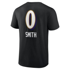 Roquan Smith Baltimore Ravens Team Wordmark Player Name & Number T-Shirt - Black