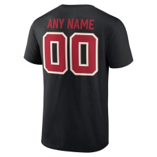 San Francisco 49ers Super Bowl LVIII Personalized Name & Number T-Shirt - Black