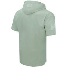 San Francisco 49ers Pro Standard Neutrals Short Sleeve Pullover Hoodie - Light Green