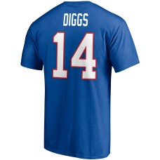 Stefon Diggs Buffalo Bills Player Icon Name & Number T-Shirt - Royal