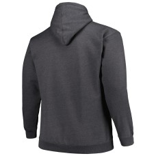 Tampa Bay Buccaneers Big & Tall Pullover Hoodie - Heather Charcoal