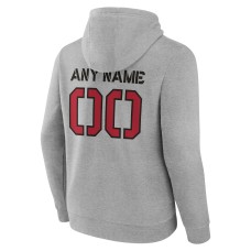 Tampa Bay Buccaneers Personalized Name & Number Evanston Stencil Pullover Hoodie - Gray