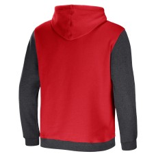 Tampa Bay Buccaneers NFL x Darius Rucker Collection by Fanatics Colorblock Pullover Hoodie - Red/Charcoal