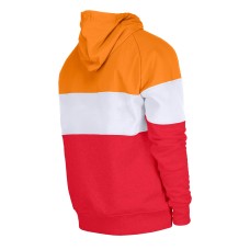 Tampa Bay Buccaneers New Era Throwback Colorblocked Pullover Hoodie - Orange/Red