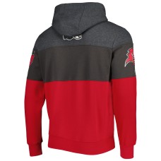 Tampa Bay Buccaneers Starter Extreme Pullover Hoodie - Heather Charcoal/Red