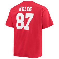 Travis Kelce Kansas City Chiefs Big & Tall Player Name & Number T-Shirt - Red