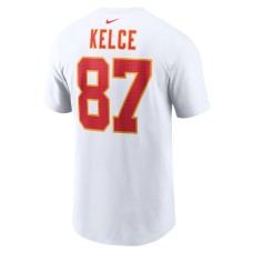 Travis Kelce Kansas City Chiefs Nike  Player Name & Number T-Shirt -  White