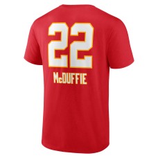 Trent McDuffie Kansas City Chiefs Wordmark Player Name & Number T-Shirt - Red