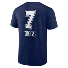 Trevon Diggs Dallas Cowboys Wordmark Player Name & Number T-Shirt - Navy