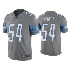 Men's Detroit Lions #54 Color Rush Limited Alim McNeill Steel Jersey