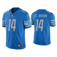 Men's Detroit Lions #14 Amon-Ra St. Brown Vapor Limited Light Blue Jersey