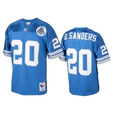 Men's Detroit Lions #20 Barry Sanders Blue 1993 Authentic Throwback Jersey