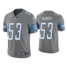 Men's Detroit Lions #53 Color Rush Limited Charles Harris Steel Jersey