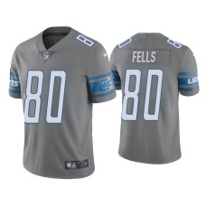 Men's Detroit Lions #80 Color Rush Limited Darren Fells Steel Jersey