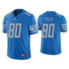 Men's Detroit Lions #80 Darren Fells Vapor Limited Light Blue Jersey