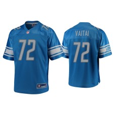 Men's Detroit Lions #72 Halapoulivaati Vaitai Blue Pro Line Jersey