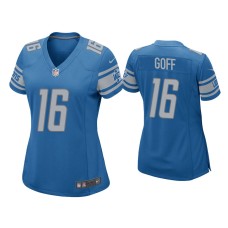 Women's Detroit Lions #16 Jared Goff Blue Game Jersey