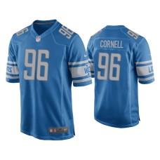 Men's Detroit Lions #96 Jashon Cornell Blue Game Jersey