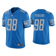 Men's Detroit Lions #98 John Penisini Vapor Limited Light Blue Jersey