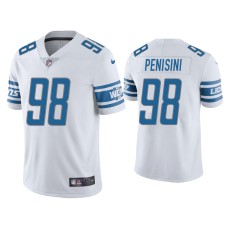 Men's Detroit Lions #98 John Penisini Vapor Limited White Jersey