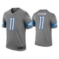 Men's Detroit Lions #11 Color Rush Legend Kalif Raymond Steel Jersey