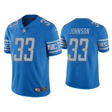 Men's Detroit Lions #33 Kerryon Johnson Vapor Limited Light Blue Jersey