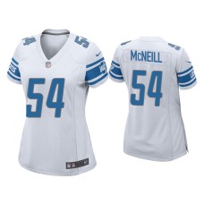 Women's Detroit Lions #54 Alim McNeill White Game Jersey