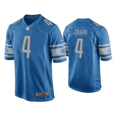 Men's Detroit Lions #4 D.J. Chark Blue Game Jersey