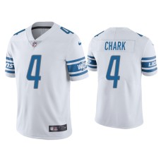 Men's Detroit Lions #4 Vapor Limited D.J. Chark Lions White Jersey