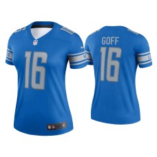 Women's Detroit Lions #16 Jared Goff Blue Legend Jersey