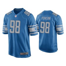 Men's Detroit Lions #98 John Penisini Blue Game Jersey