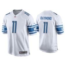 Men's Detroit Lions #11 Kalif Raymond White Game Jersey